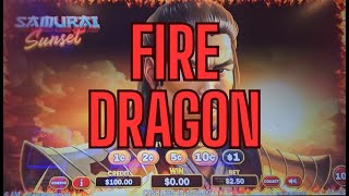 🔥FIRE DRAGON🔥 SAMURAI SUNSET @thatslotguy #slots #casino screenshot 5