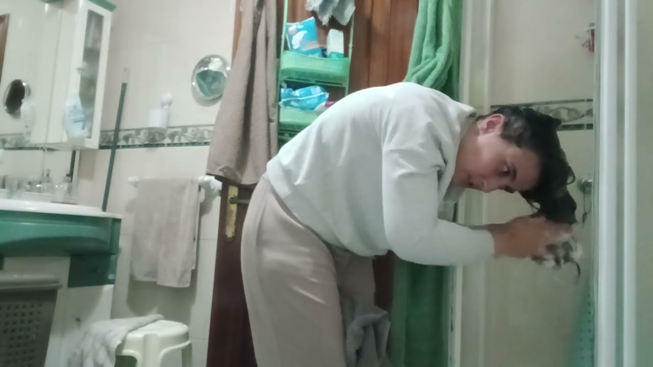 ASMR THE LAST WASHING TO LONG HAIR