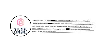 The Lawsuit Against VTubingExplained Explained in 10ish Minutes! (Part 1)