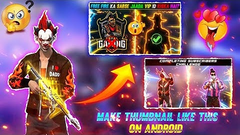 how to make thumbnail like ruok ff😎 | how to make thumbnail like gw manish 🤩