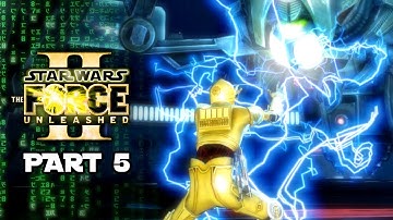 Star Wars The Force Unleashed II: C-3PO Edition! Part 5: Robo-Rachnophobia