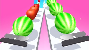 Slicer Runner Game! Satisfying and Relaxing ASMR Slicing Video