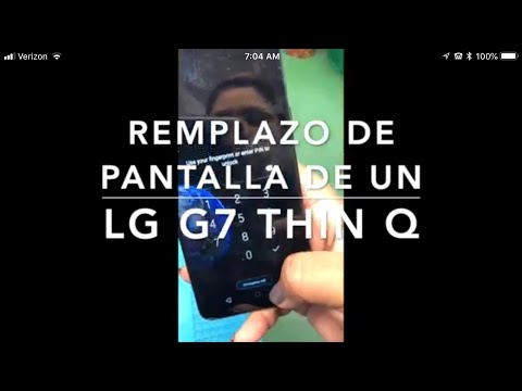 Lg g7 como remplazar pantalla rota muy fácil de hacer☺️