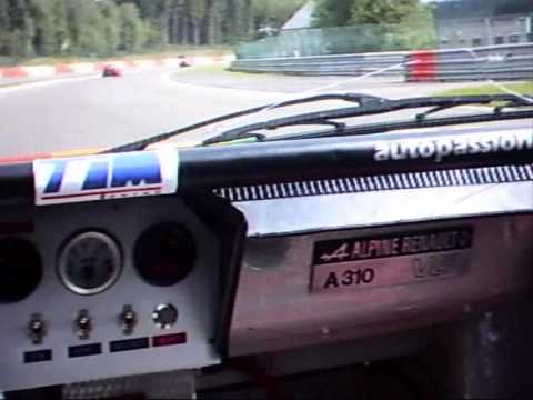 Crash at Spa Francorchamps / onboard Alpine A310 R...