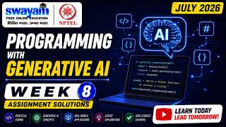 Programming with Generative AI Week 8 Assignment Answers 2026 | NPTEL July 2026 | NPTEL Assignment
