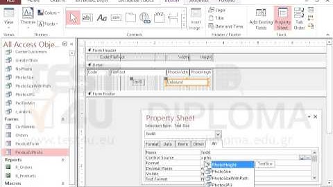 Insert a new text box in the Detail section of the ProductsPhoto form that will calculate the...