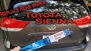 Toyota Sienna: How to Access and Replace The Rear Wiper Blade.