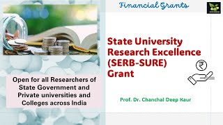 SERB SURE Research grant 2023#saiedupharmaa