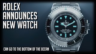 Rolex Announces the Deepsea Challenge