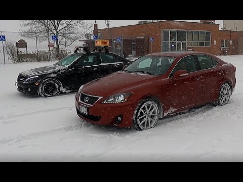 C300 4MATIC VS IS250 AWD Snow Comparison