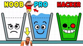 SHINCHAN Making GLASS HAPPY | NOOB vs PRO vs HACKER In Happy Glass | CHOP AMAAN-T | Funny Game Hindi screenshot 5