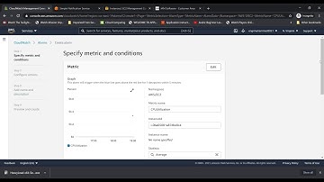 Creating EC2 Machine CPU Utilization Using CloudWatch