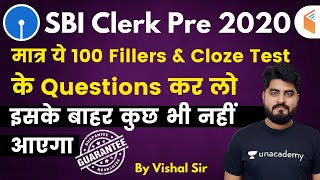 3:00 PM - SBI Clerk Pre 2020 | English by Vishal Sir | 100 Fillers & Cloze Test screenshot 1