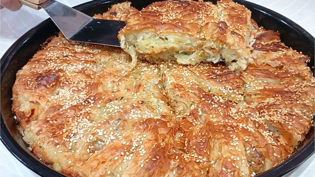 Постный картофельный пирог!!! Легкий, вкусный и хрустящий с корочкой!!!