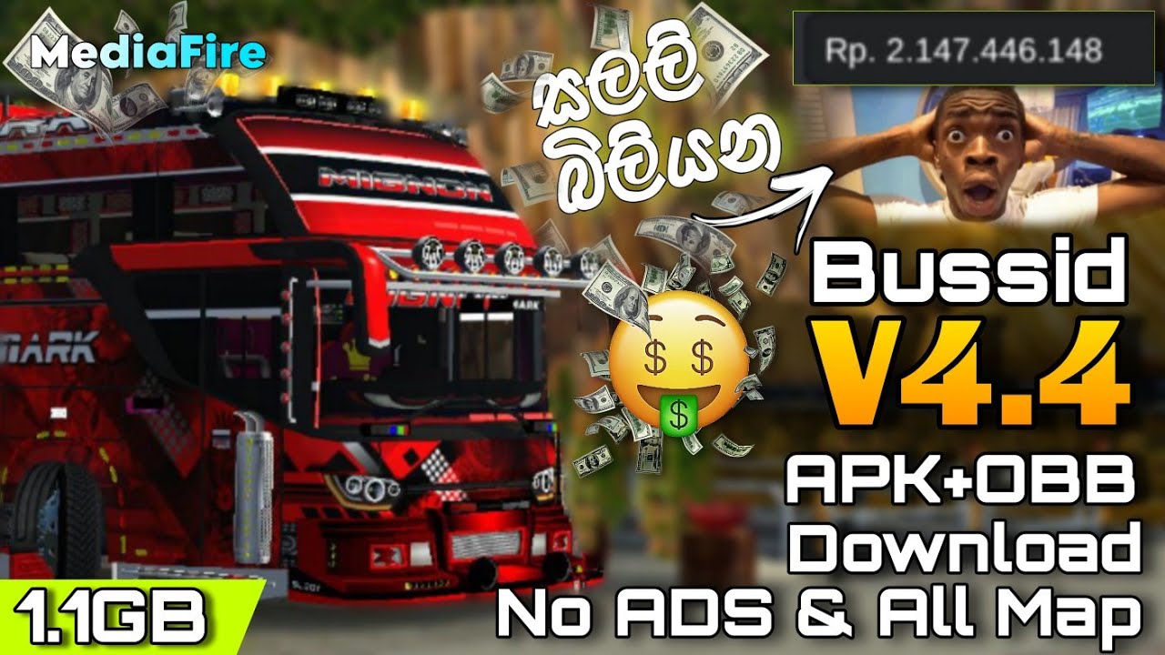 Bus Simulator Indonesia V4.4 APK+OBB | All Maps | Unlocked APK+OBB දැන්ම දා ගන්නව 🤑