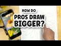 The secret way pros draw big  da vinci eye ar projector app