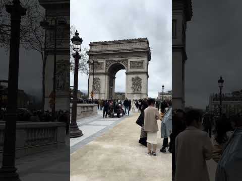 Paris France 2024 The Arc de Triomphe de l'Étoile monument Place Charles de Gaulle