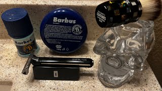 OneBlade Hybrid with Feather Blade (3rd Blade use), Barbus Soap & Aftershave, KENSURFS 2024 Brush