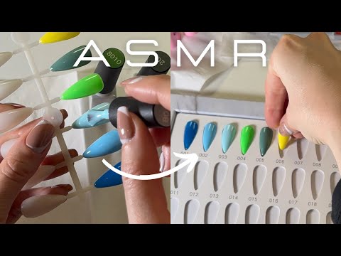 ASMR Toute ma collection de vernis sur un nuancier 💅🏼