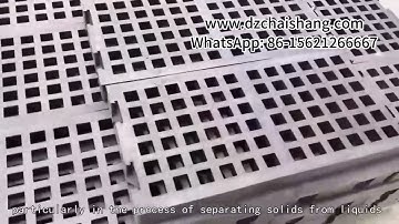 Vibrating screen mesh for efficient sand and gravel classification