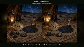 Desert Astronomy ASMR | Find 5 Differences Under a Quiet Night Sky