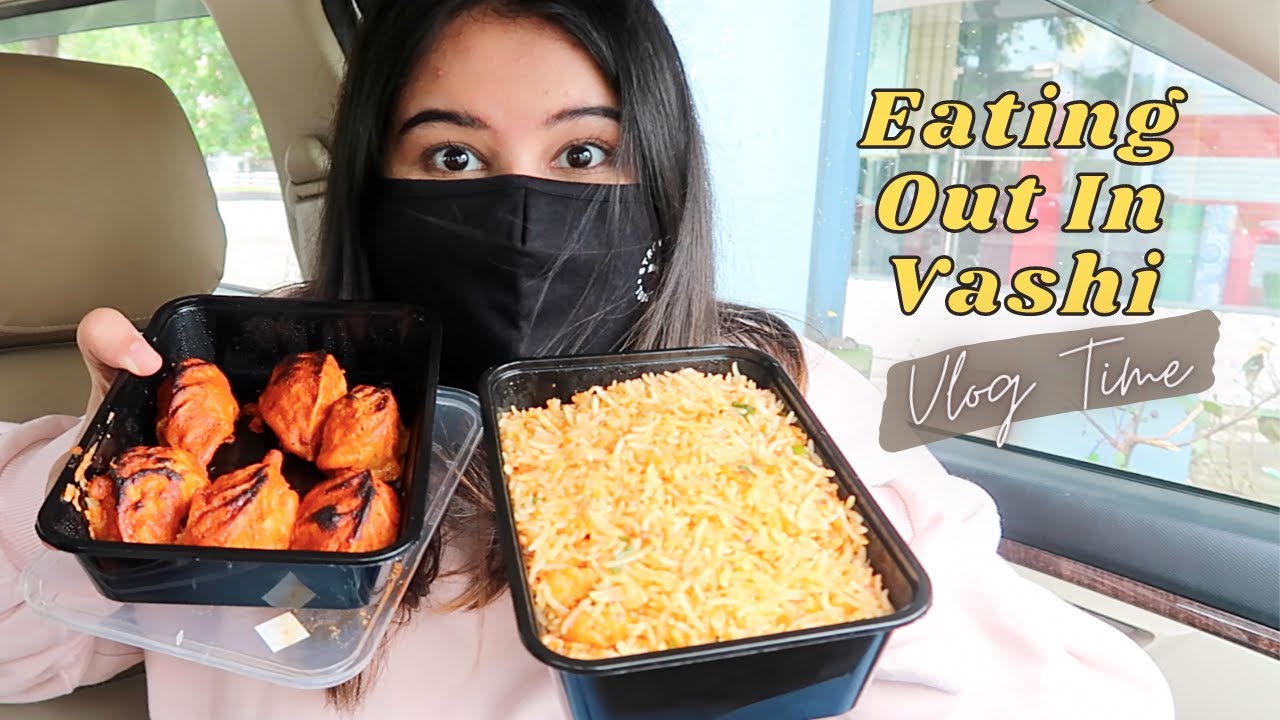 Eating Out In Vashi: Momos, Rice & Sandwich | Unlock Vlog 😱 | 