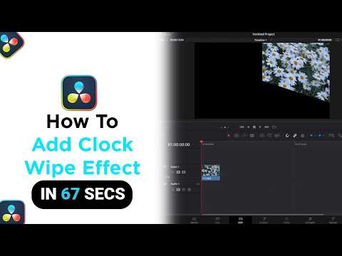 How to Add Clock Wipe Effect on Davinci Resolve [NEW]