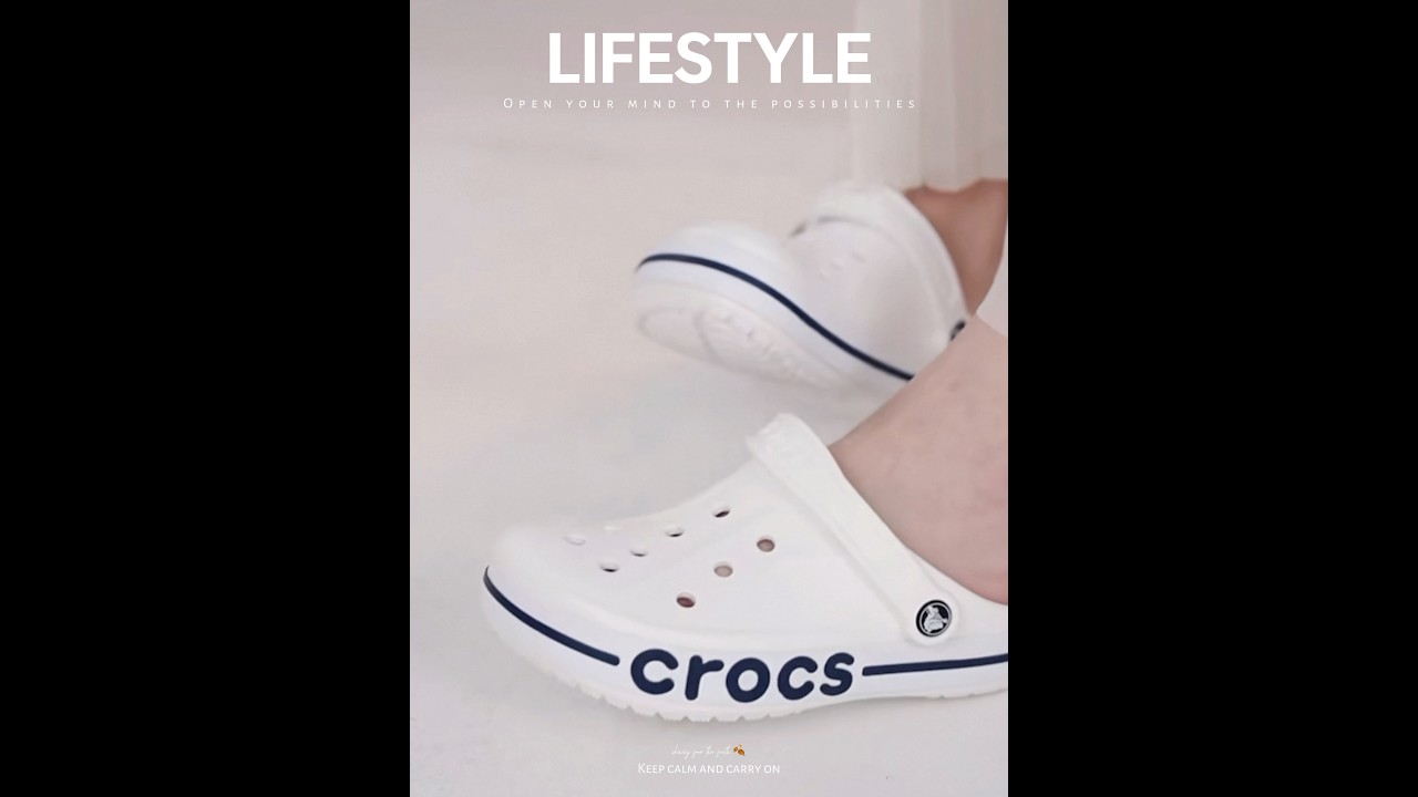 ￼Crocs - Bayaband Clogs (Unisex - White/Navy) 