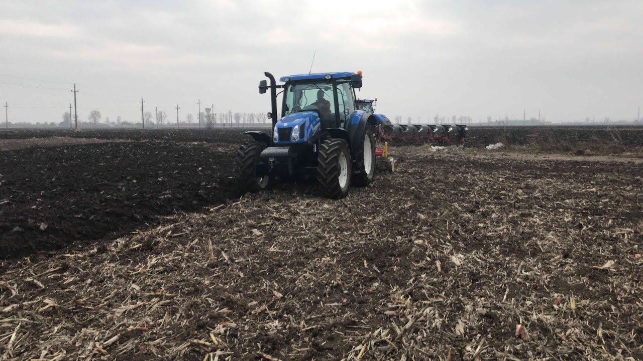 New Holland T6.155 + Pottinger & John Deere + Akpil plowing