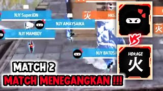 SENGIT BANGET!! MATCH 2 NINJAYU VS HOKAGE MIC CHECK GAMEPLAY 💥