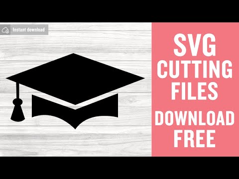 Graduation Cap Svg Free Cutting Files for Silhouette Instant Download