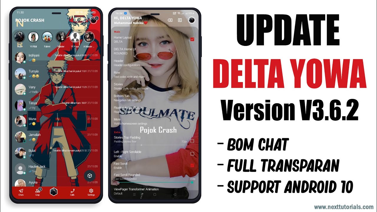 DELTA YOWA V3.6.2 Update Terbaru 2021 || WhatsApp Full Transparan