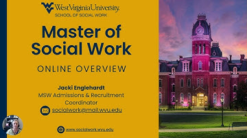 WVU Online Master of Social Work (MSW) Program Overview