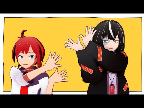 [MMD]にやくんとやっちん（おおきめ）