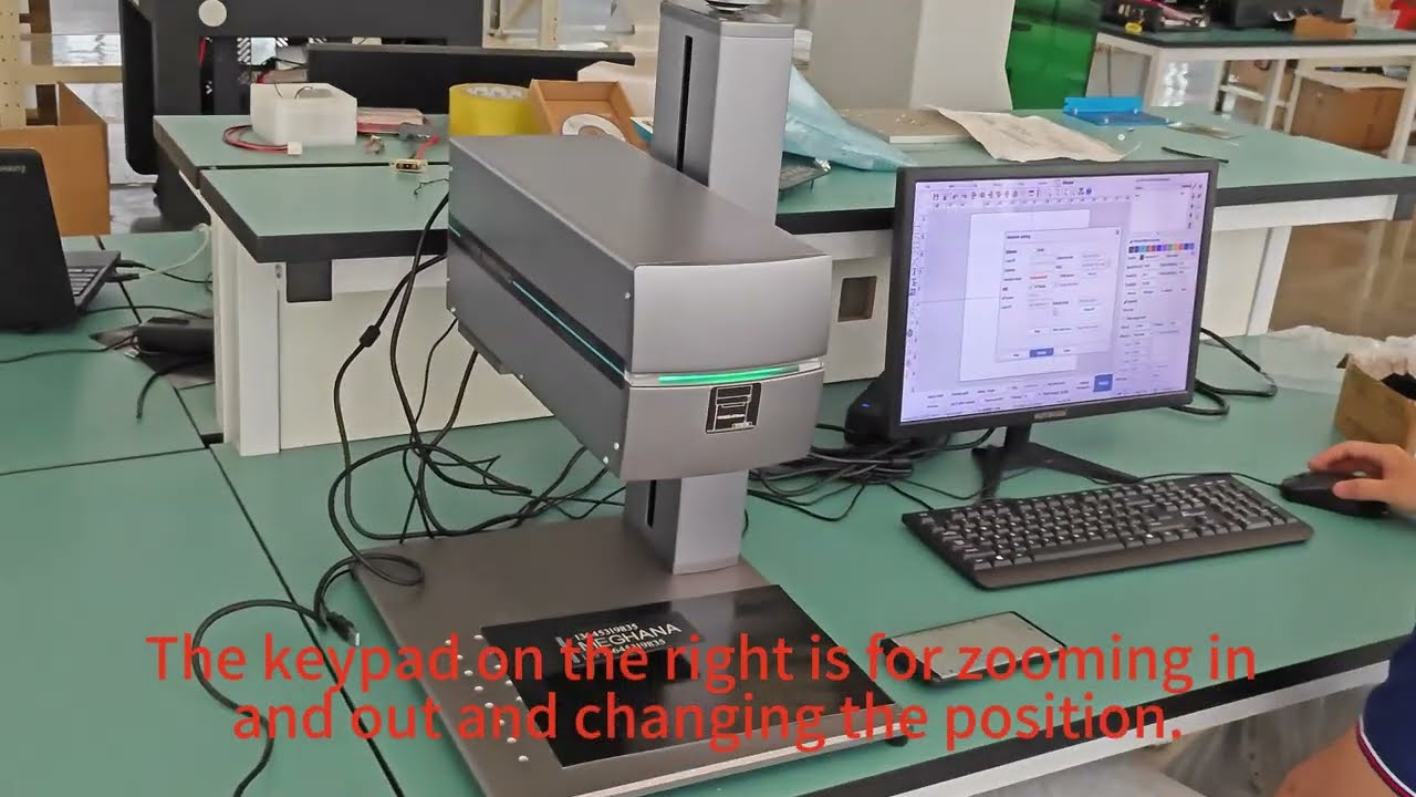Phone control intelligent all in-one laser marking machine software using method