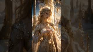 🌙 The Queen Beyond the Gates of Heaven #shorts #celestial #angelcore #fantasy #aiart #magic