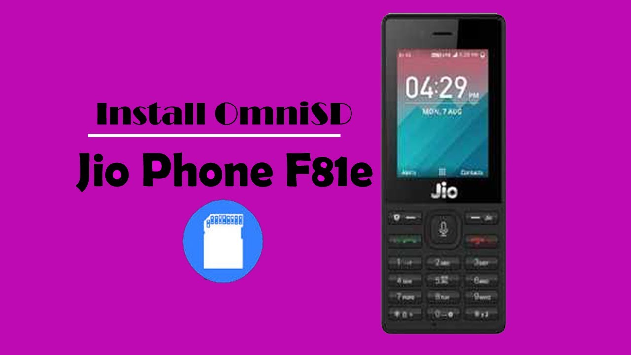 Install OmniSD on Jio Phone F81e | Website Tutorial