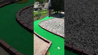 HOLE IN ONE - REJECTED! 😲🤯😠 #minigolf #fail #funny #bounceback #golf