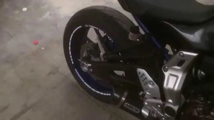 Yamaha MT07 Arrow no db Killer Sound & Flame