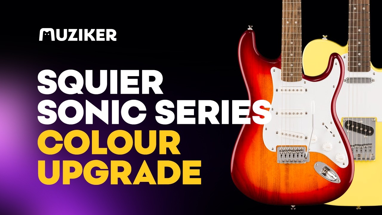 エレキギター　Squier 🎸 Fender Squier Sonic Series 2026: New Colour Upgrade - YouTube