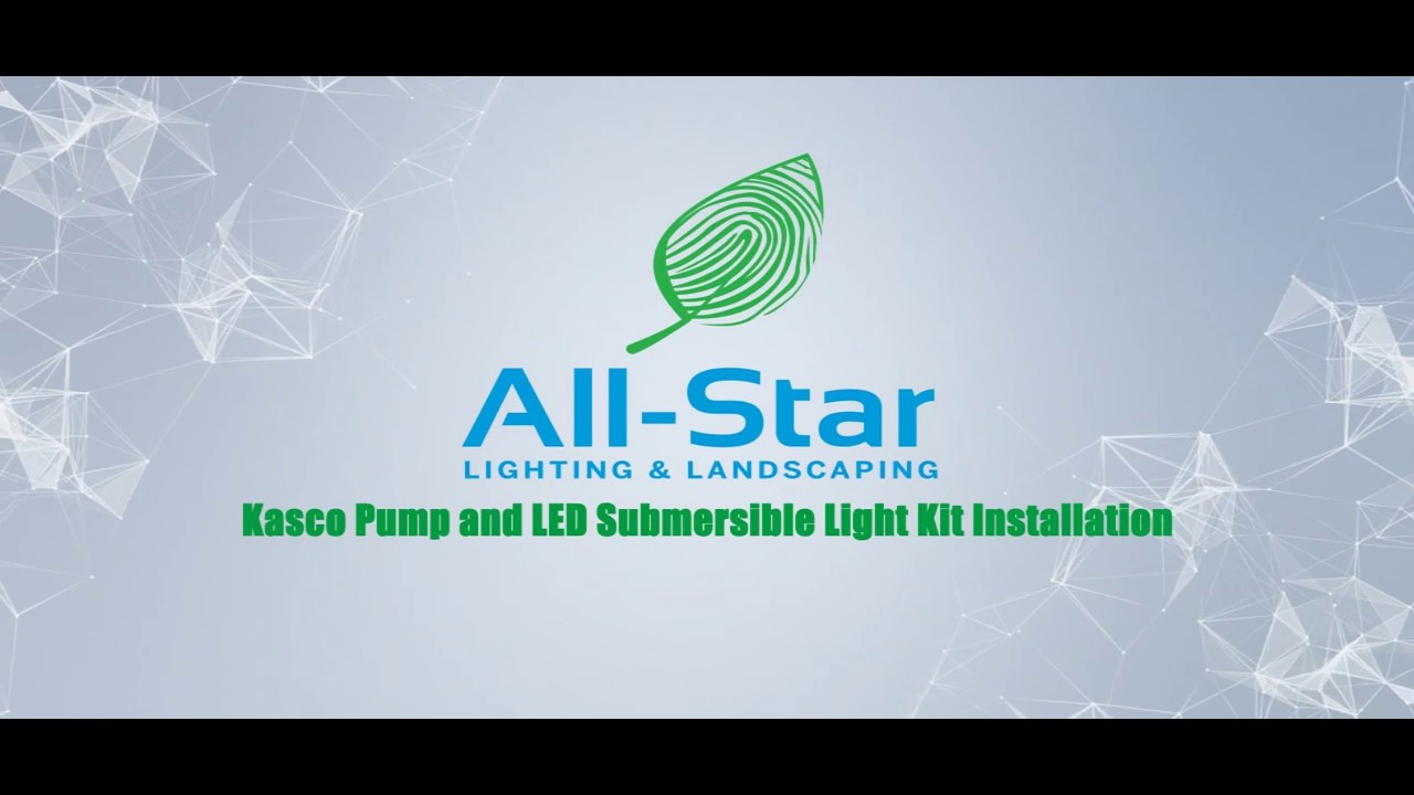 All--Star Lighting & Landscaping Installs Kasco Fountain & LED Lighting