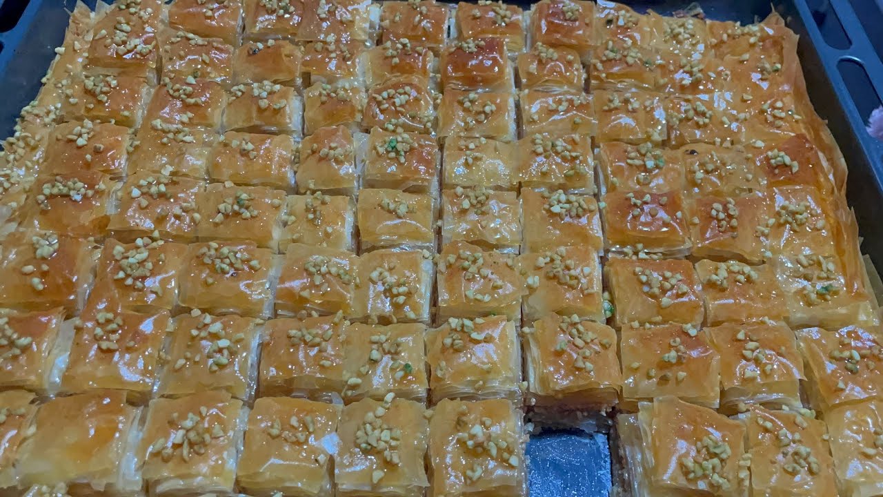 Baklawa de cacahuetes/ postre árabe/ receta de ramadán.