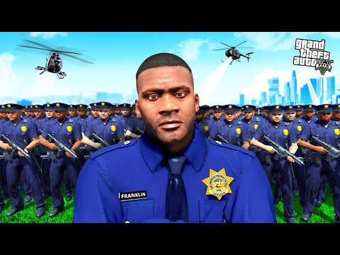 Franklin Joins THE HEAVY POLICE FORCE in GTA 5!! | Lovely Gaming