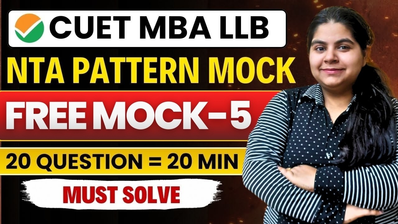 CUET PG LLB &  CUET PG MBA 2026 Mock Test | FREE MOCK TEST - 5 SOLUTIONS