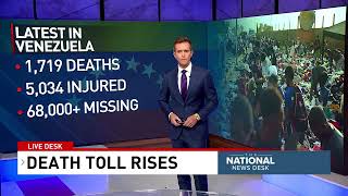 Search efforts continue after Venezuela earthquake leaves 68,000 missing