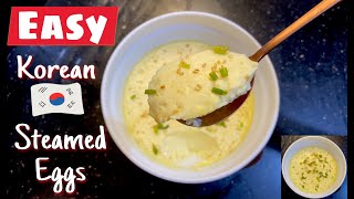 How to make KOREAN STEAMED EGGS in a bowl || (Simple Recipe)