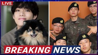 BTS' V Hangs Out With His Military Buddies Before Reuniting With Pet Dog Yeontan  See PICS