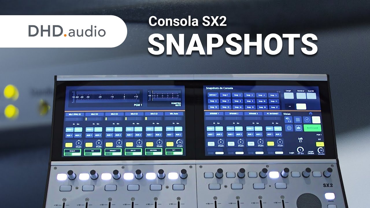 Consola digital de audio DHD SX2 - SNAPSHOTS - YouTube