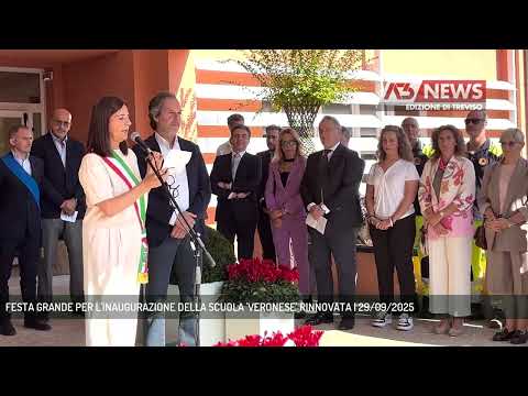 FESTA GRANDE PER L'INAUGURAZIONE DELLA SCUOLA 'VERONESE' RINNOVATA | 29/09/2025