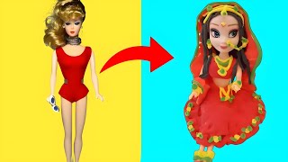 DIY How To Make Doll Clothes With Clay // Amazing Handmade Doll Dress